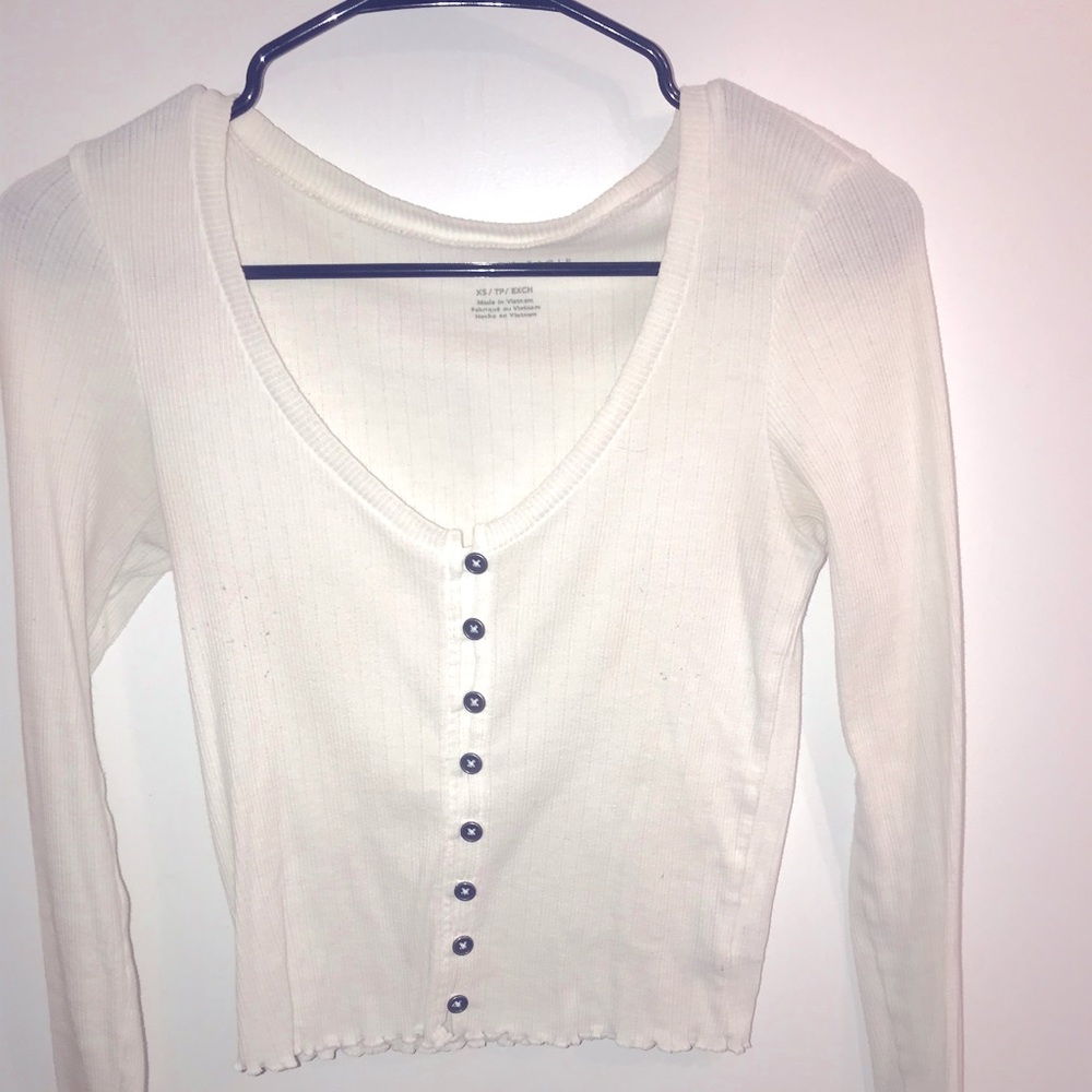 White shirt with buttons
